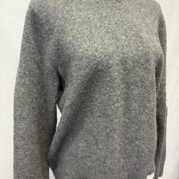 Polo Ralph Lauren Gray Lambswool Sweater XL V-Neck Classic Fit - Picture 3 of 12